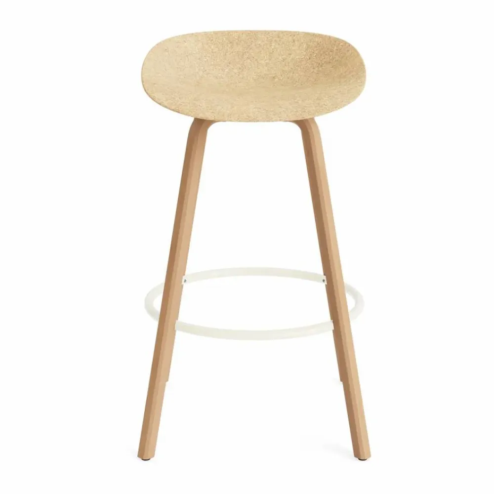 Normann Copenhagen Mat Barstool barpall 75 cm Hemp-beech-cream steel