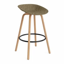 New Normann Copenhagen Mat Barstool barpall 75 cm Seaweed-beech-black steel