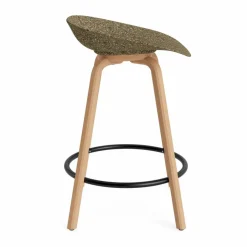 Best Normann Copenhagen Mat Barstool barpall 65 cm Seaweed-beech-black steel