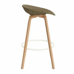 Discount Normann Copenhagen Mat Barstool barpall 75 cm Seaweed-beech-cream steel