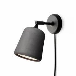 Hot New Works Material vägglampa Dark grey concrete