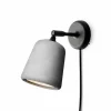 New Works Material vägglampa Light grey concrete