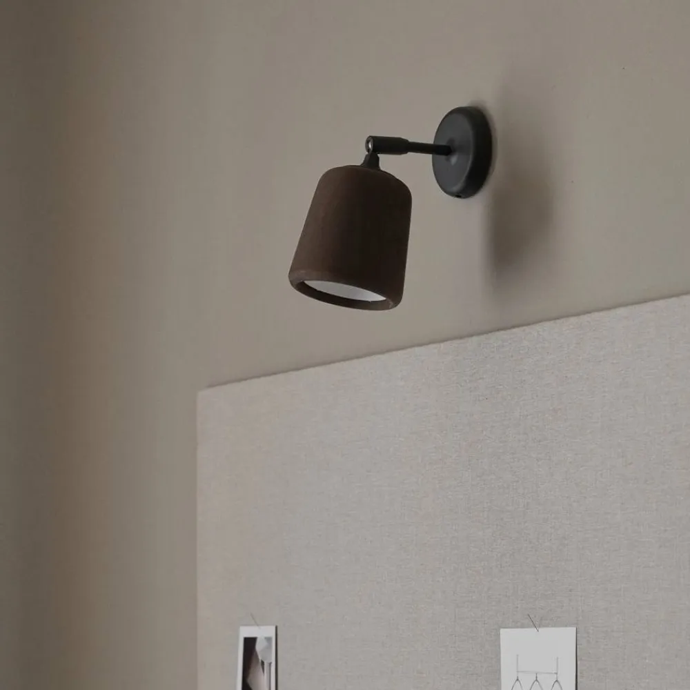 New Works Material vägglampa Smoked oak