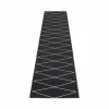 Pappelina Max gångmatta black/vanilla 70x320 cm