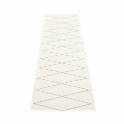Pappelina Max gångmatta grey/vanilla 70x320 cm