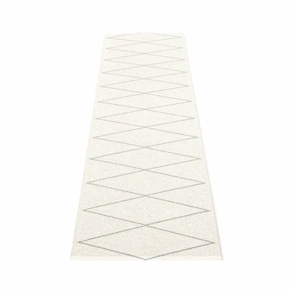 Pappelina Max gångmatta grey/vanilla 70x320 cm