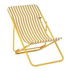 Best Lafuma Maxi Transat solstol Rayures Miel
