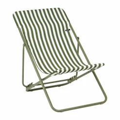 Sale Lafuma Maxi Transat solstol Rayures Moss
