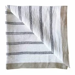 Hot Tell Me More Maya linneservett 50x50 cm Navy Stripe