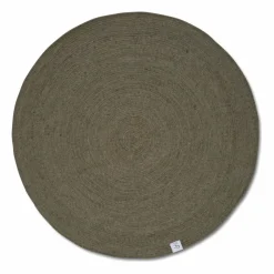 Classic Collection Merino ullmatta rund Ø160 cm Dark green