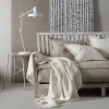 Himla Merlin pläd i linne 130x170 cm Off-white (vit)