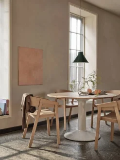 Online Muuto Midst pelarbord Black nanolaminate-black Ø120 cm