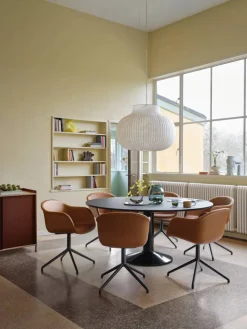 Muuto Midst pelarbord Grey linoleum-grey Ø140 cm
