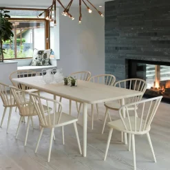 Discount Stolab Miss Holly bord 175x82 + 1 ilägg 50 cm Ek ljus mattlack
