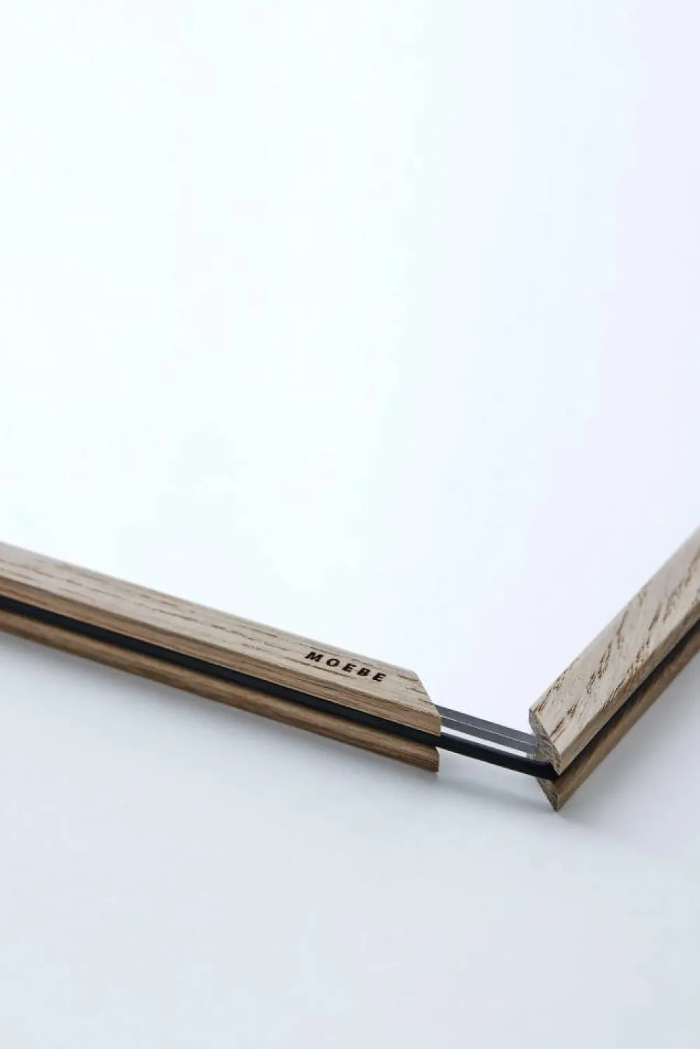 MOEBE ekram 40x50 cm Transparent Wood Black