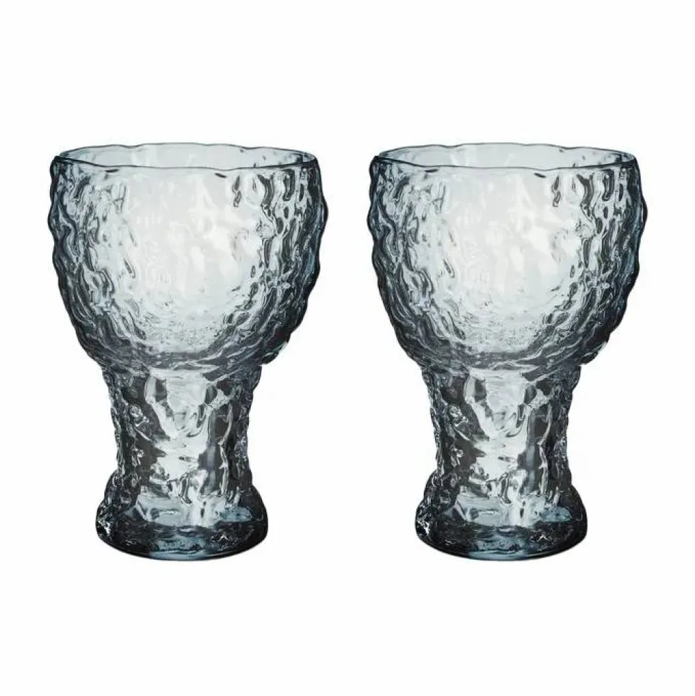 Online Kosta Boda Moss highball glas cirkulär 42 cl 2-pack Blå