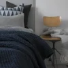 Scandi Living Moss överkast 260x260 cm Storm blue (blå)