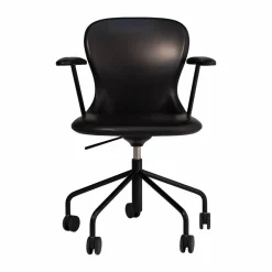 Outlet Fogia Myko karmstol med hjul Elmosoft 99999-RAL 9005