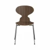 New Fritz Hansen Myran 3101 stol valnöt klarlack kromat stålstativ
