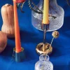 New Iittala Nappula ljusstake mässing stor 183 mm