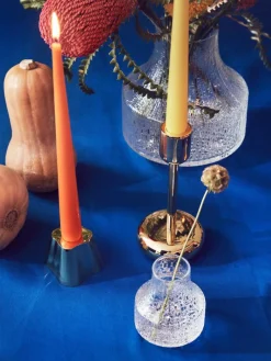 New Iittala Nappula ljusstake mässing stor 183 mm