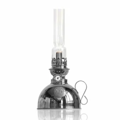Karlskrona Lampfabrik Nattlampan fotogenlampa nickel