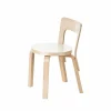 Barn Artek N65 barnstol Vit laminat-Björk
