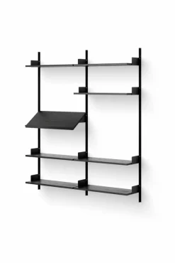 New Works Living hylla 190 cm svart ask