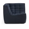 Outlet Ethnicraft N701 hörnmodul rak Graphite Eco