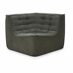 New Ethnicraft N701 hörnmodul rak Moss Eco fabric