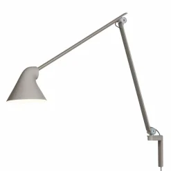 Louis Poulsen NJP vägglampa lång arm Ljusgrå