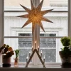 Scandi Living Nord adventsljusstake 40 cm Vitlaserad