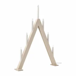 Best Scandi Living Nord adventsljusstake 60 cm Vitlaserad