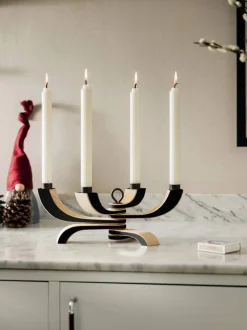 Design House Stockholm Nordic light ljusstake 4 armar Svart
