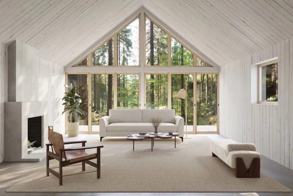 Classic Collection Nordklint matta med langett Naturgrå 400x600 cm