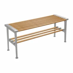 Essem Design Nostalgi bänk 100 cm Ek-aluminium