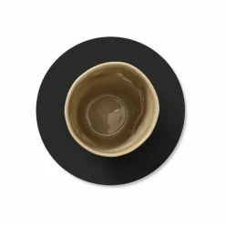 LIND DNA Nupo glasunderlägg circle Black ink