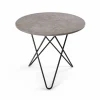 OX Denmarq O Dining Table matbord Marmor grå svartlackat stativ