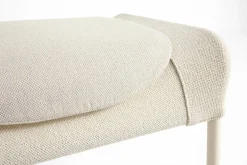 HAY O2 Ottoman fotpall Soft cream-lackerad stål eggshell