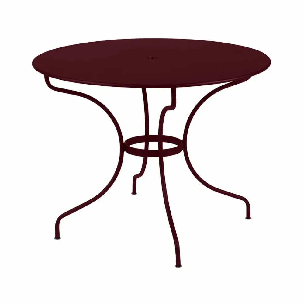 Sale Fermob Opera+ bord Ø96 cm Black cherry (vinröd)