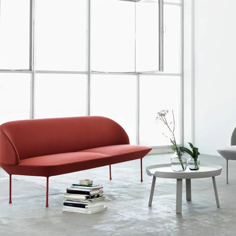 Discount Muuto Oslo soffa 2-sits Steelcut 160-Light grey