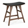 Clearance Ethnicraft Osso pall Teak-black leather