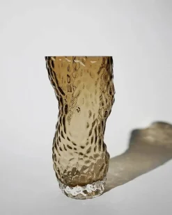 New Hein Studio Ostrea Rock vas glas 30 cm Smoke