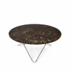 Best OX Denmarq O Table soffbord marmor brun rostfritt stativ