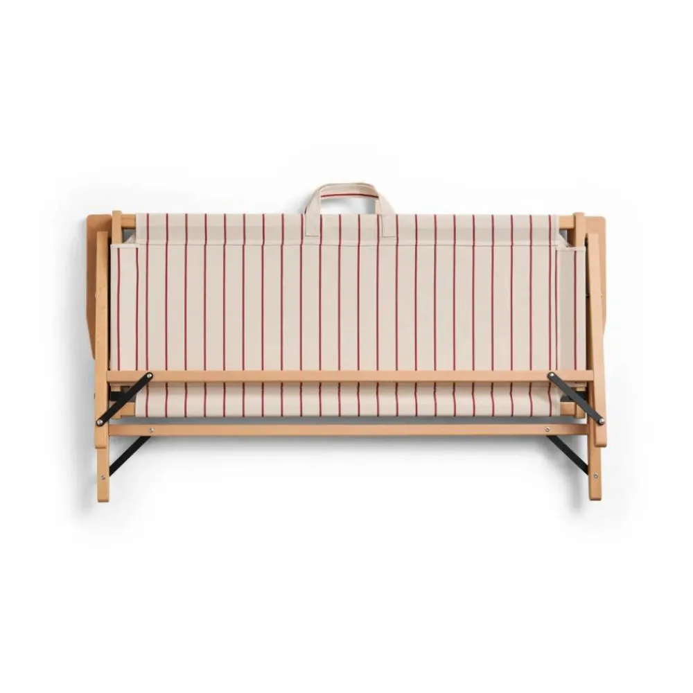 HAY Outdoor Market soffa ihopfällbar Beige-red 2-sits