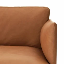 Muuto Outline soffa 2-sits Refine leather black-Black