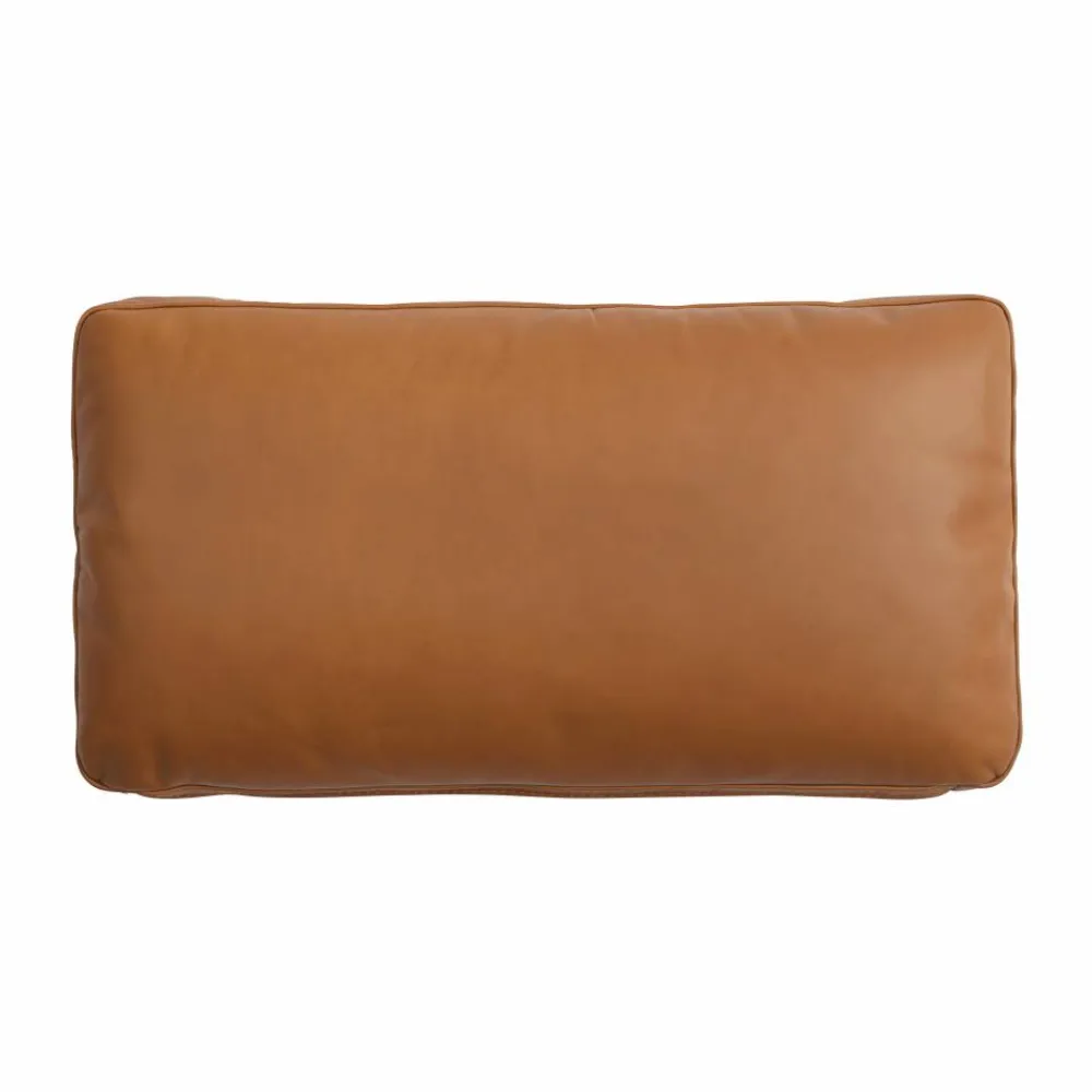 Muuto Outline soft kudde Refine Leather Cognac 55x30 cm
