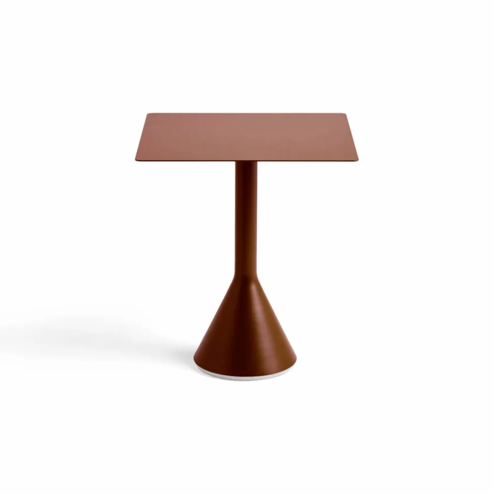 Online HAY Palissade Cone kvadratiskt cafébord 65x65 cm Iron red