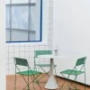 New HAY Palissade Cone runt cafébord Sky grey Ø70 cm