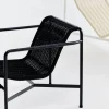Outlet HAY Palissade Cord Low loungefåtölj Anthracite